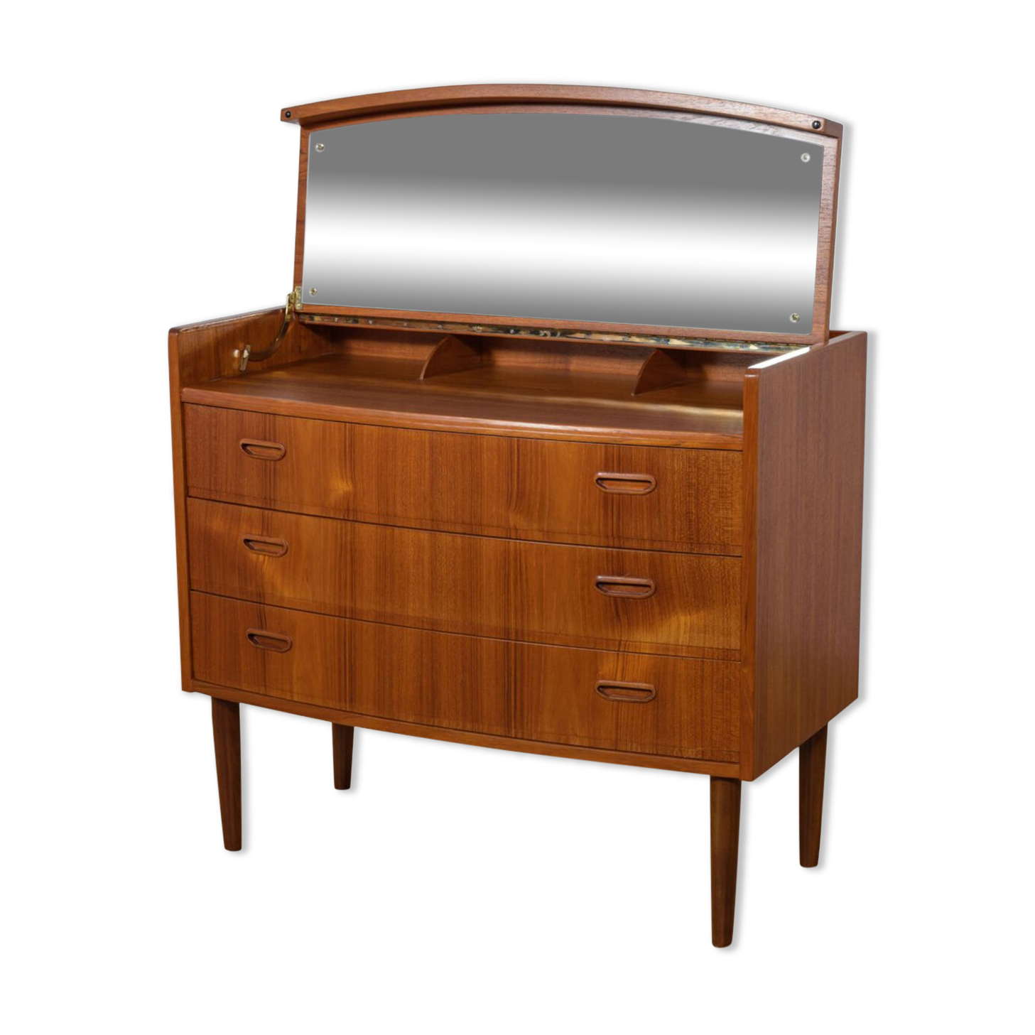 Coiffeuse danoise en teck du milieu du siècle, années 1960