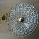 Vintage chiseled glass pendant light