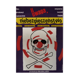 Affiche du film 'Attention Danger' Pologne 1986