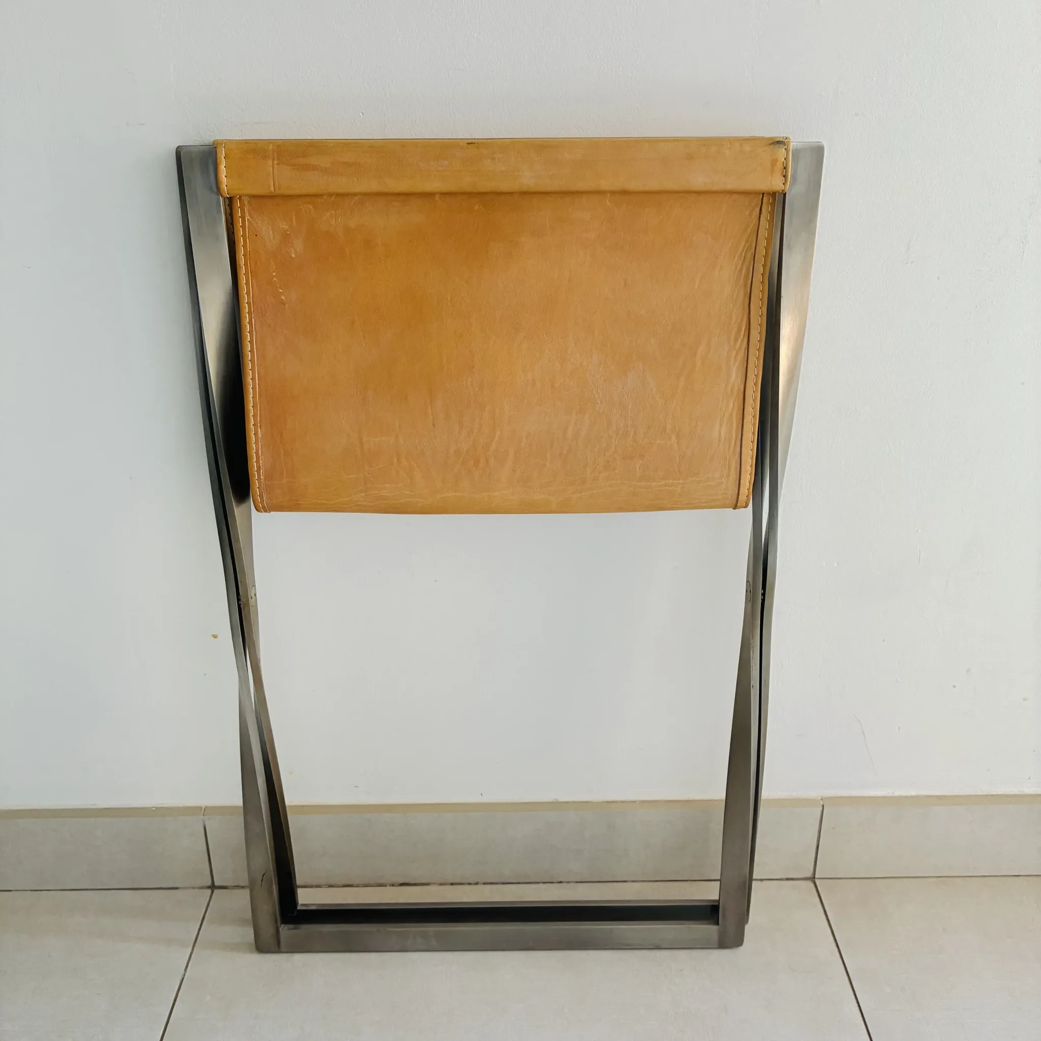 Folding Stool PK91 by Poul Kjaerholm - Fritz Hansen Edition Leather