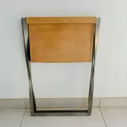 Folding Stool PK91 by Poul Kjaerholm - Fritz Hansen Edition Leather
