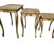 Set of 3 vintage Florentine nesting tables.