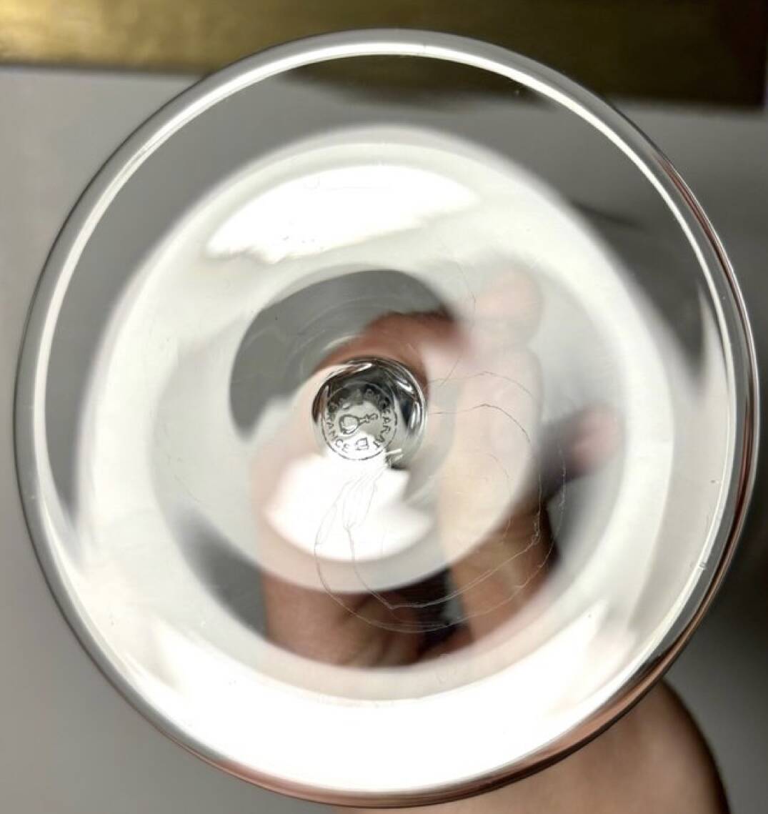 2 tasting champagne glasses Baccarat