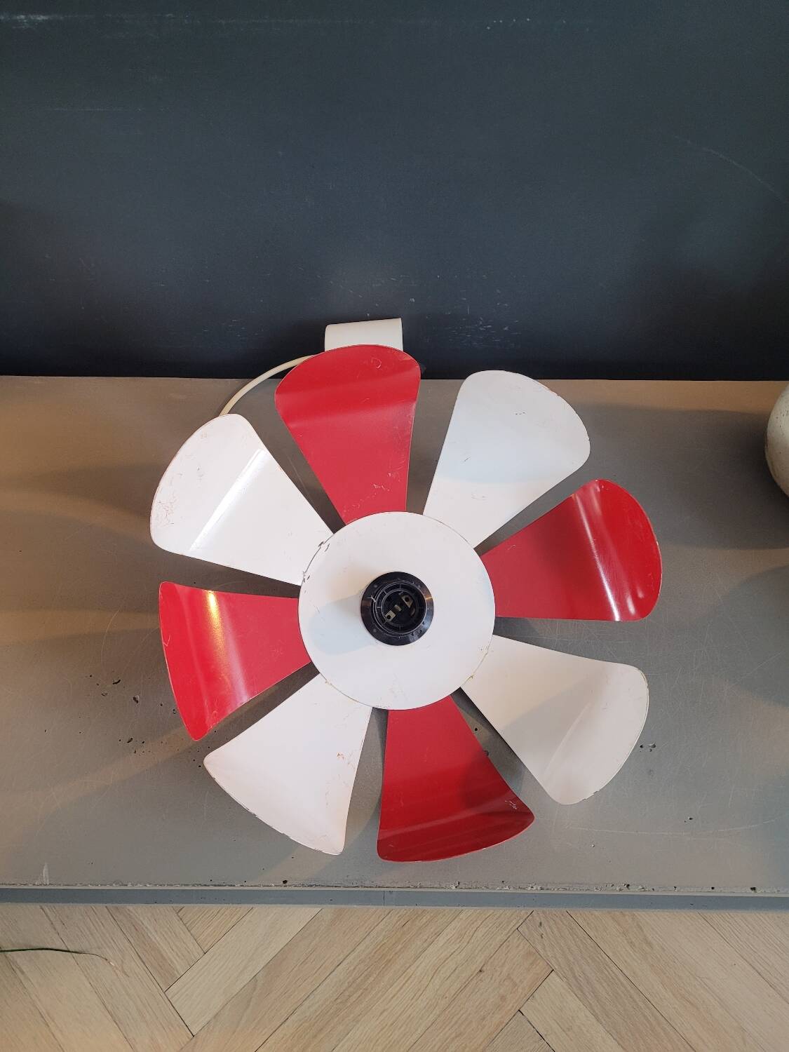 Vintage metal flower pendant light