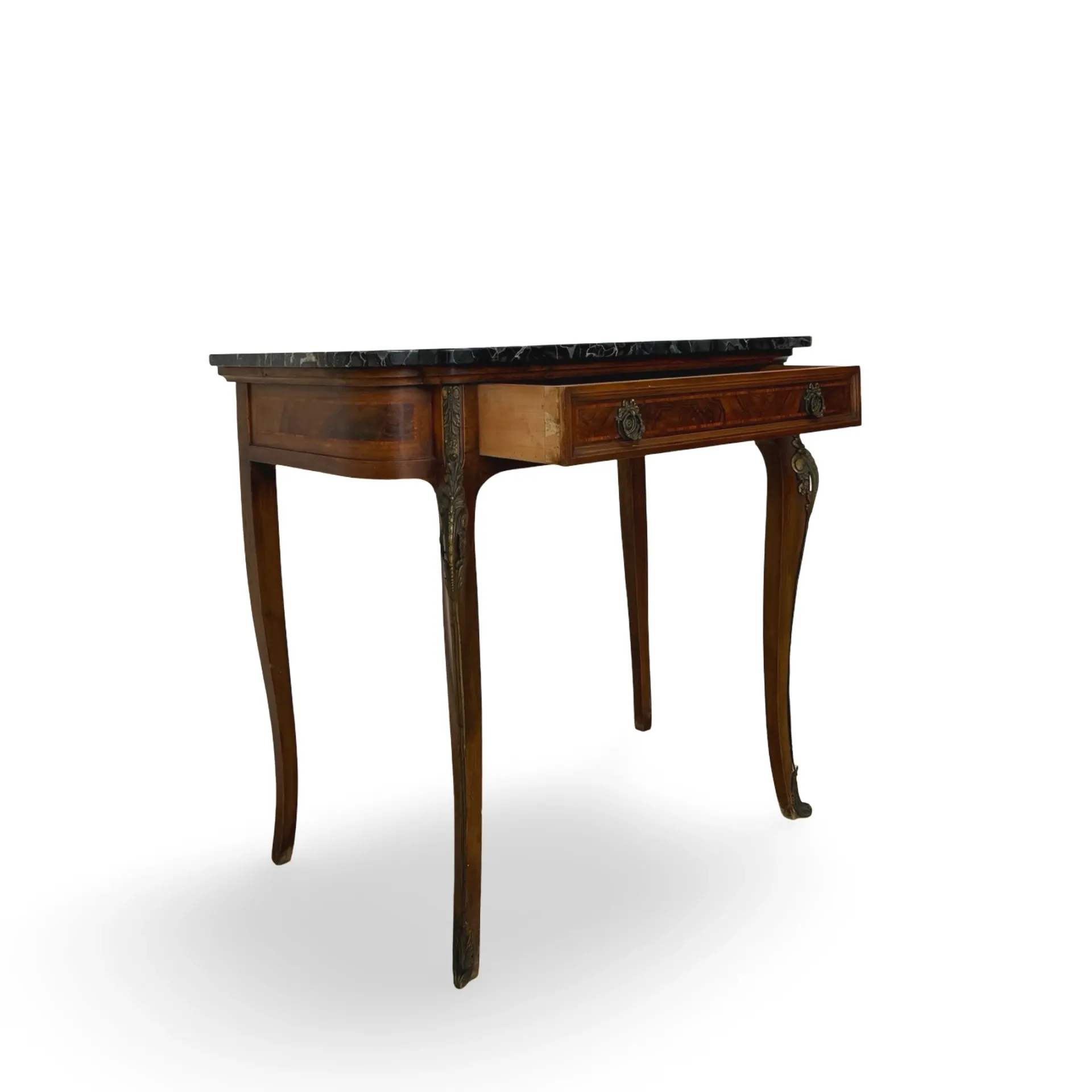 Console Table with Marble Top – 19th Century