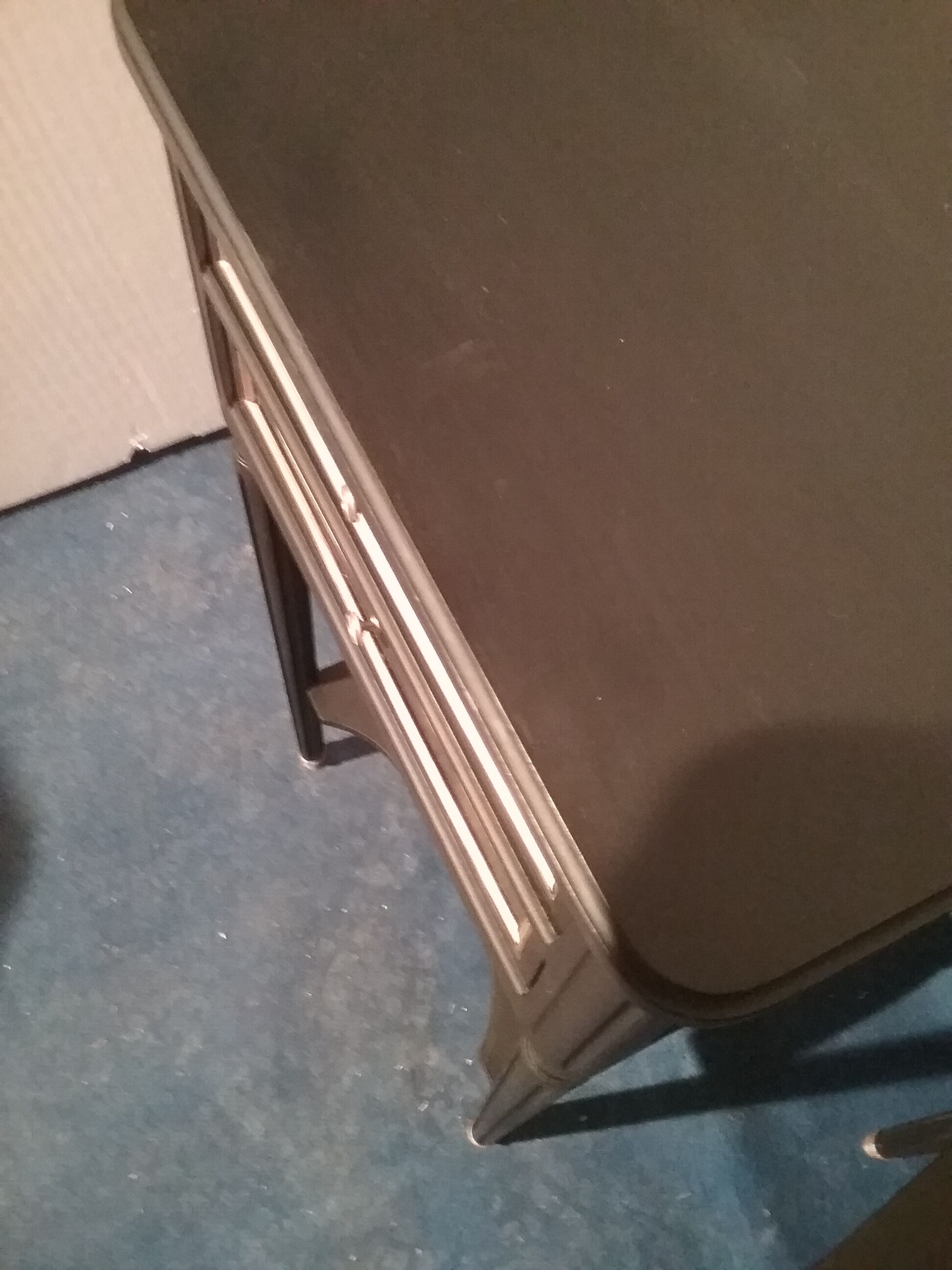 Pair of black bedsides