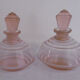 Paire de flacons art deco en verre