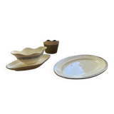 Sauceboat and old earthenware dish Salins - Terre de fer