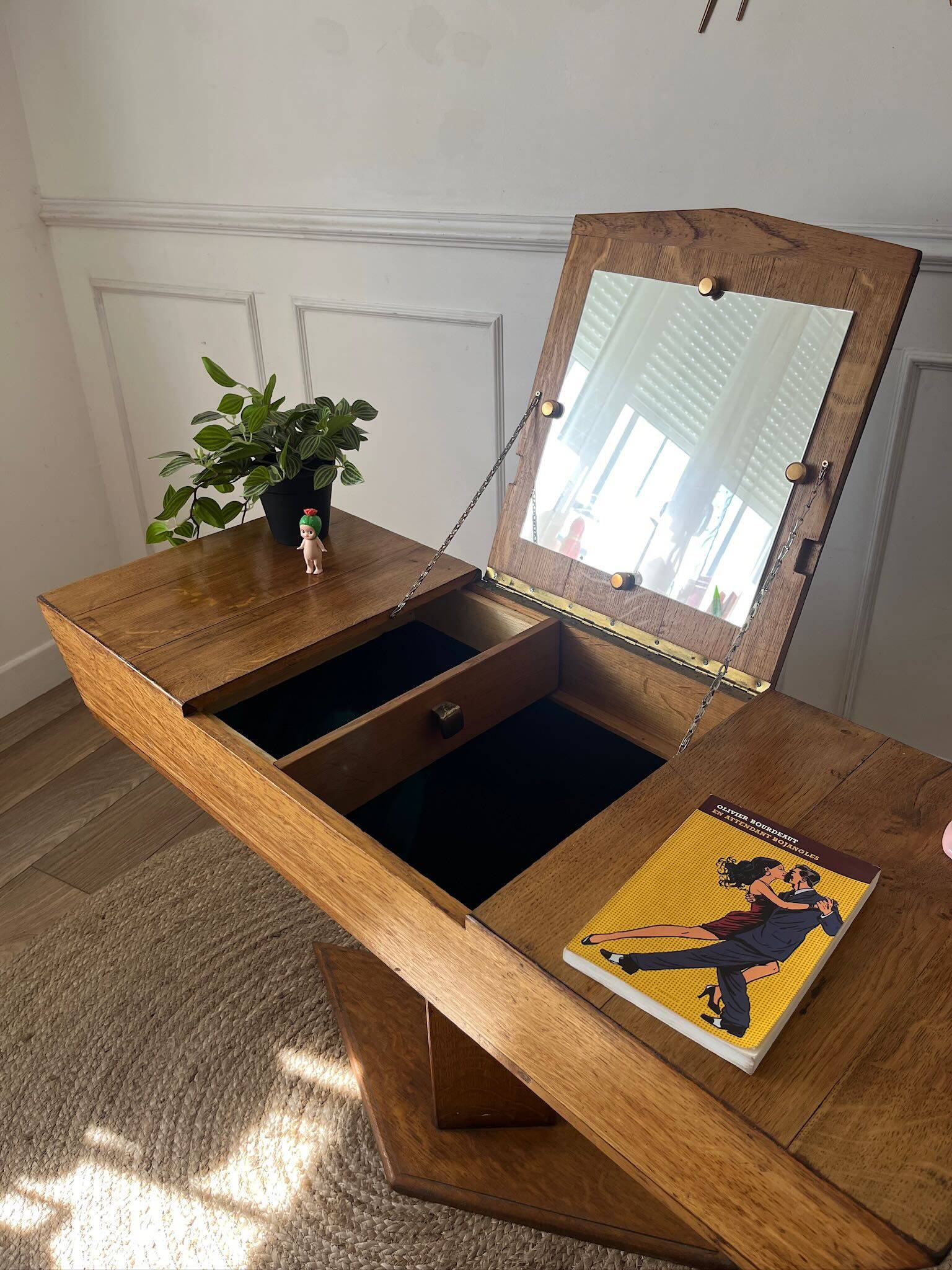 Vintage oak dressing table