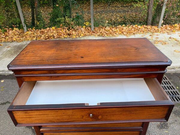 Semainier en bois massif d'époque 19ème