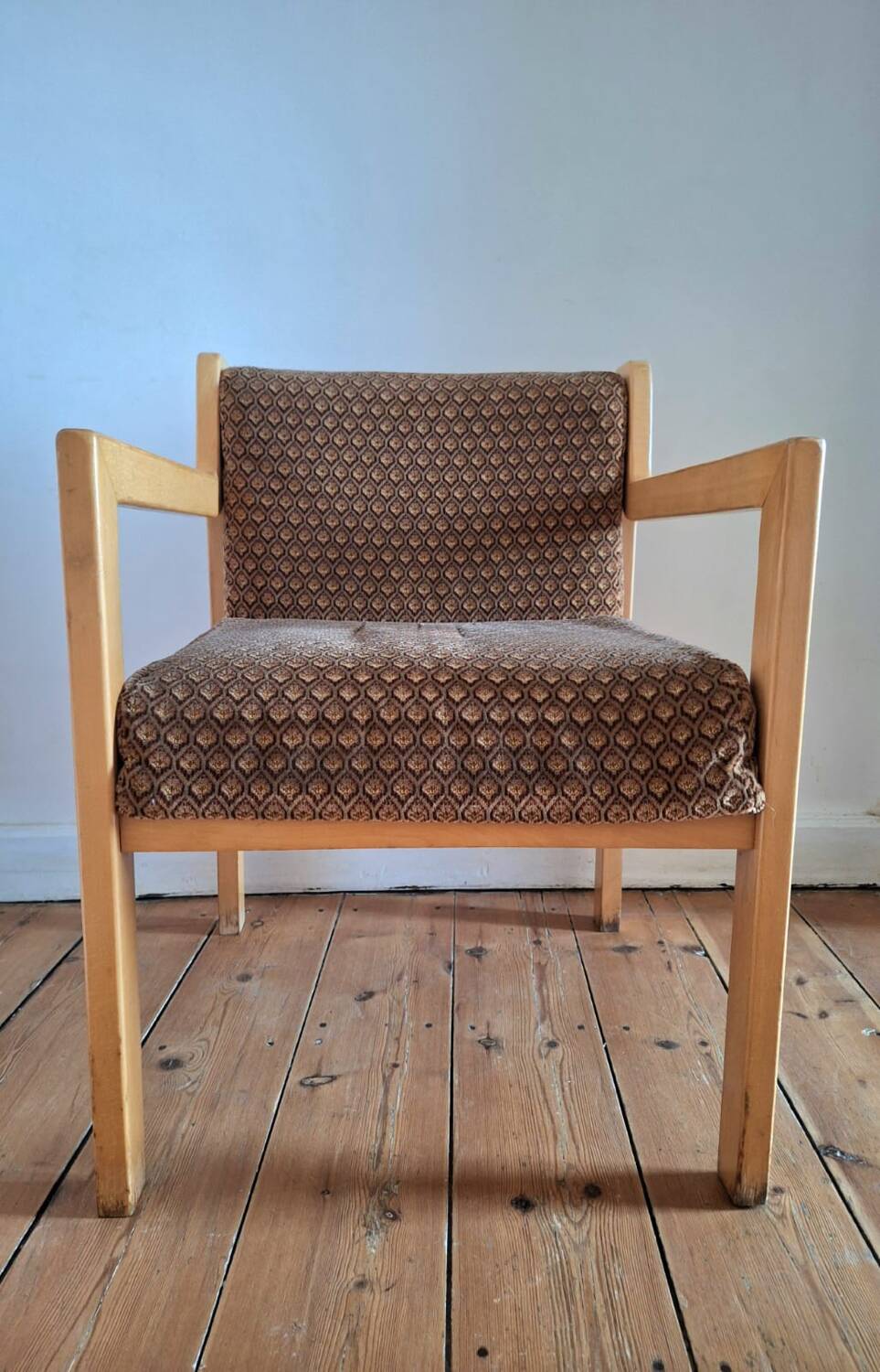 Fauteuil vintage, meuble siège ancien design scandinave