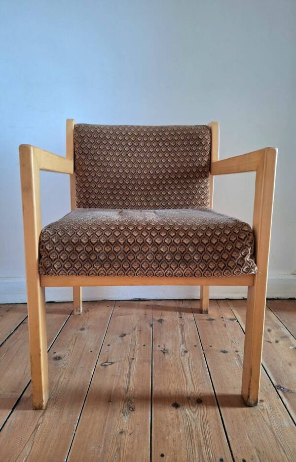 Fauteuil vintage, meuble siège ancien design scandinave