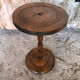 Turned wood side table