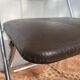 Chaise pliante en Skaï et chrome , années 70