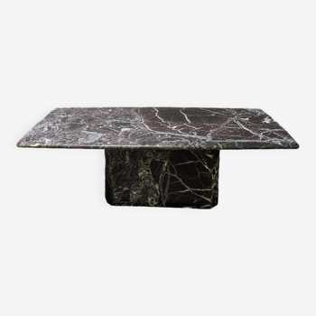 Table basse en marbre des années 80
