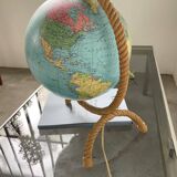 Luminous terrestrial globe Tarride Audoux and Minet