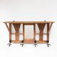 Antique French coat rack with mirror in art deco style circa 1930