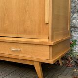 Vintage wardrobe with compass feet 1960