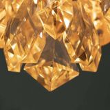 Lustre Palwa milieu du siècle en cristal