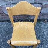 Chair school school child wood design 80 German Design signed Hiller