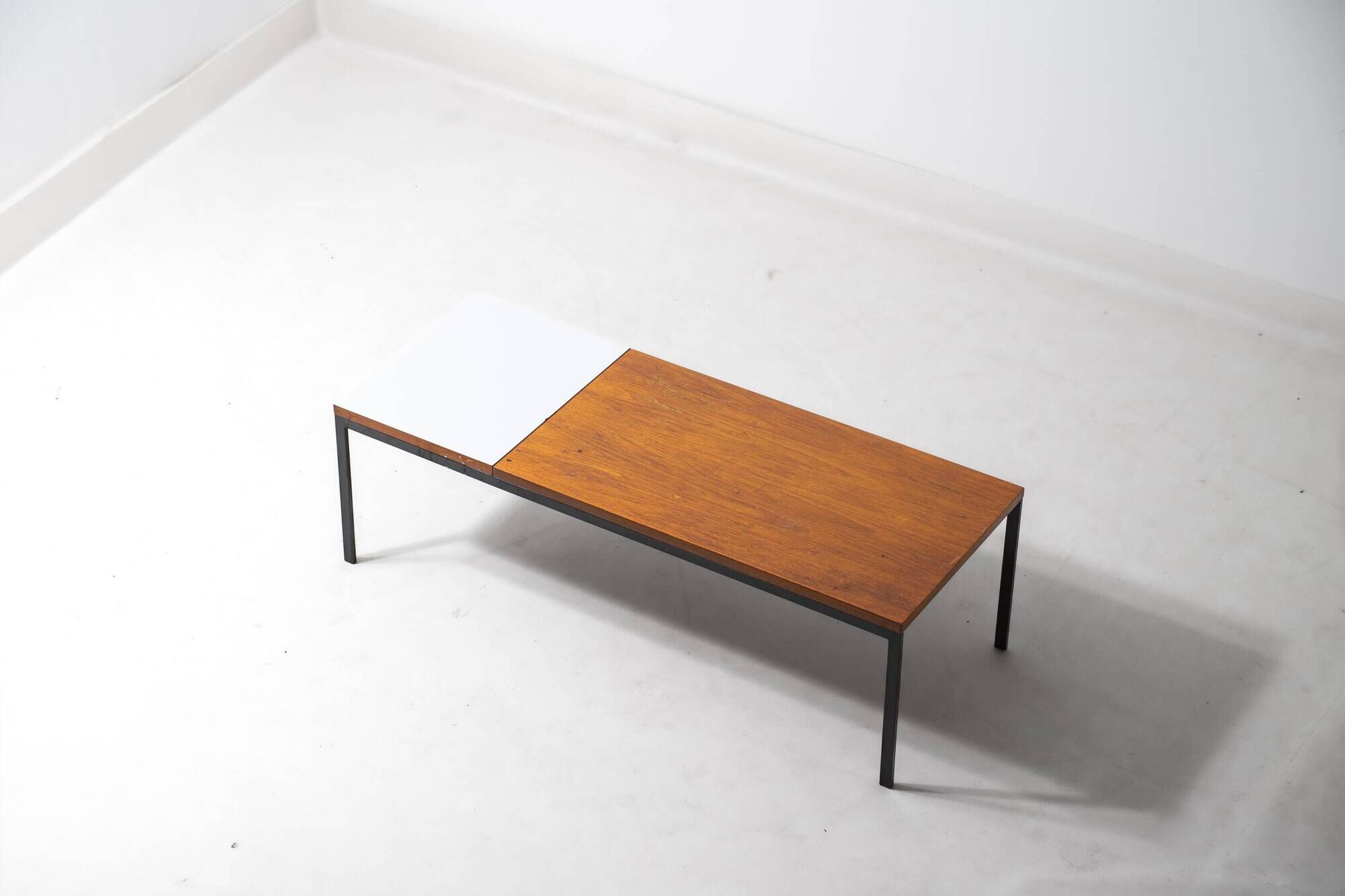 Modernist two color minimalist coffee table, 1960s