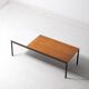 Modernist two color minimalist coffee table, 1960s