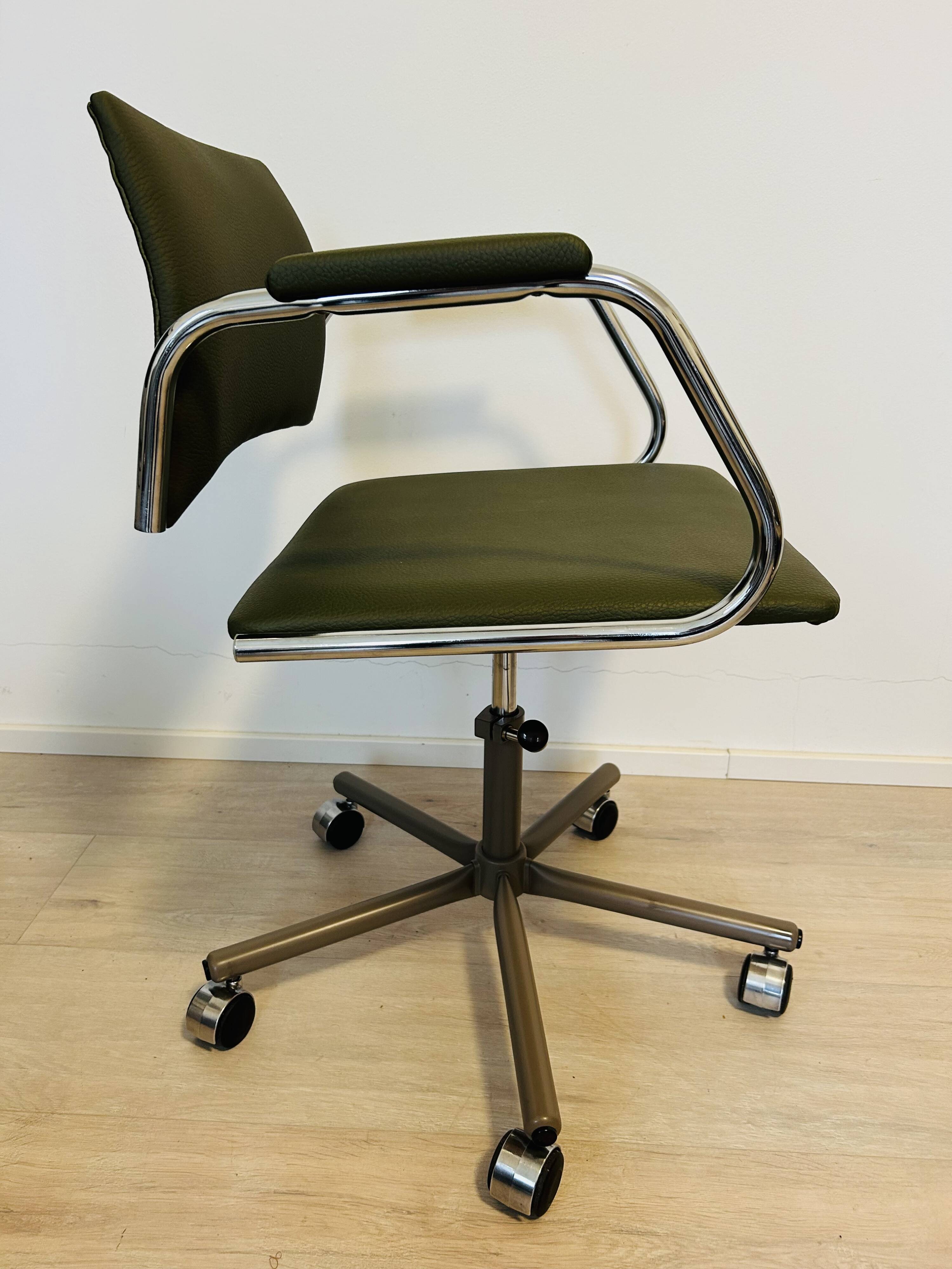 Vintage Fern Gray Office Chair by Kovona Model K-380, Czechoslovakia 1970’s