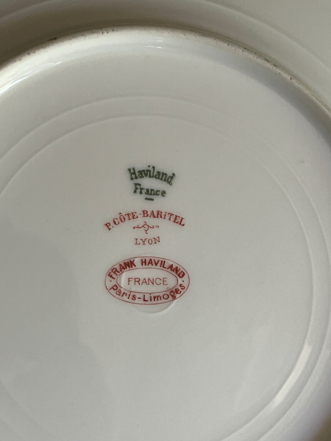 Haviland porcelain dessert plates