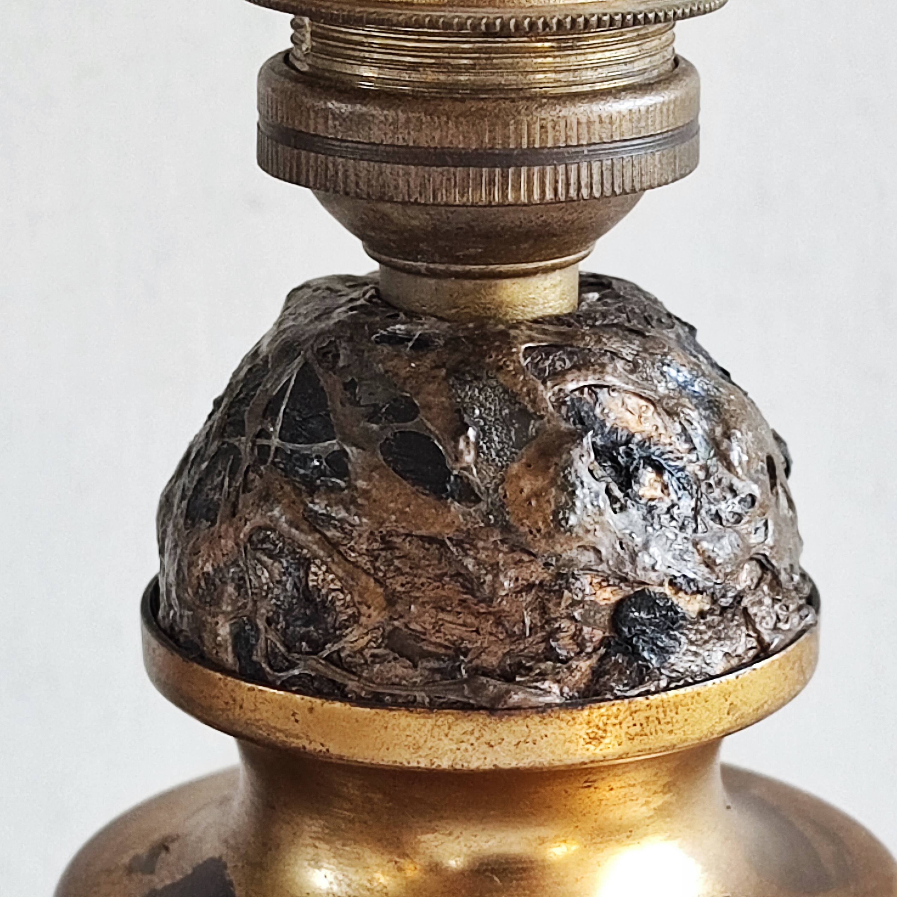 Vintage bronze lamp base