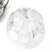 Sugar bowl, postmodernism, silver-plated brass, HEFRA, Poland, 1970s
