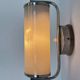 Bauhaus Chrome and milk glass Wall Lamp, 1940s - Czechoslovakia