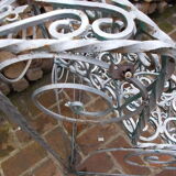 Door wrought iron plants