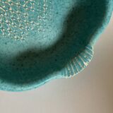 Vallauris turquoise fish ceramic 1950