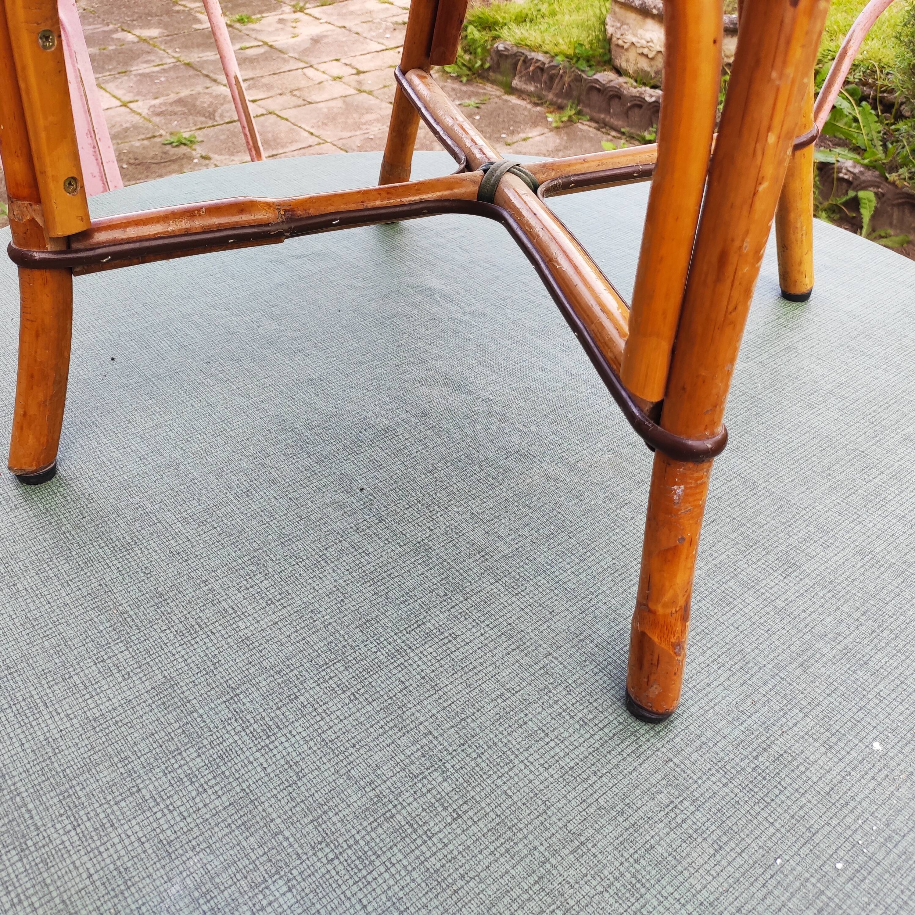 4 vintage parisian bistro chairs