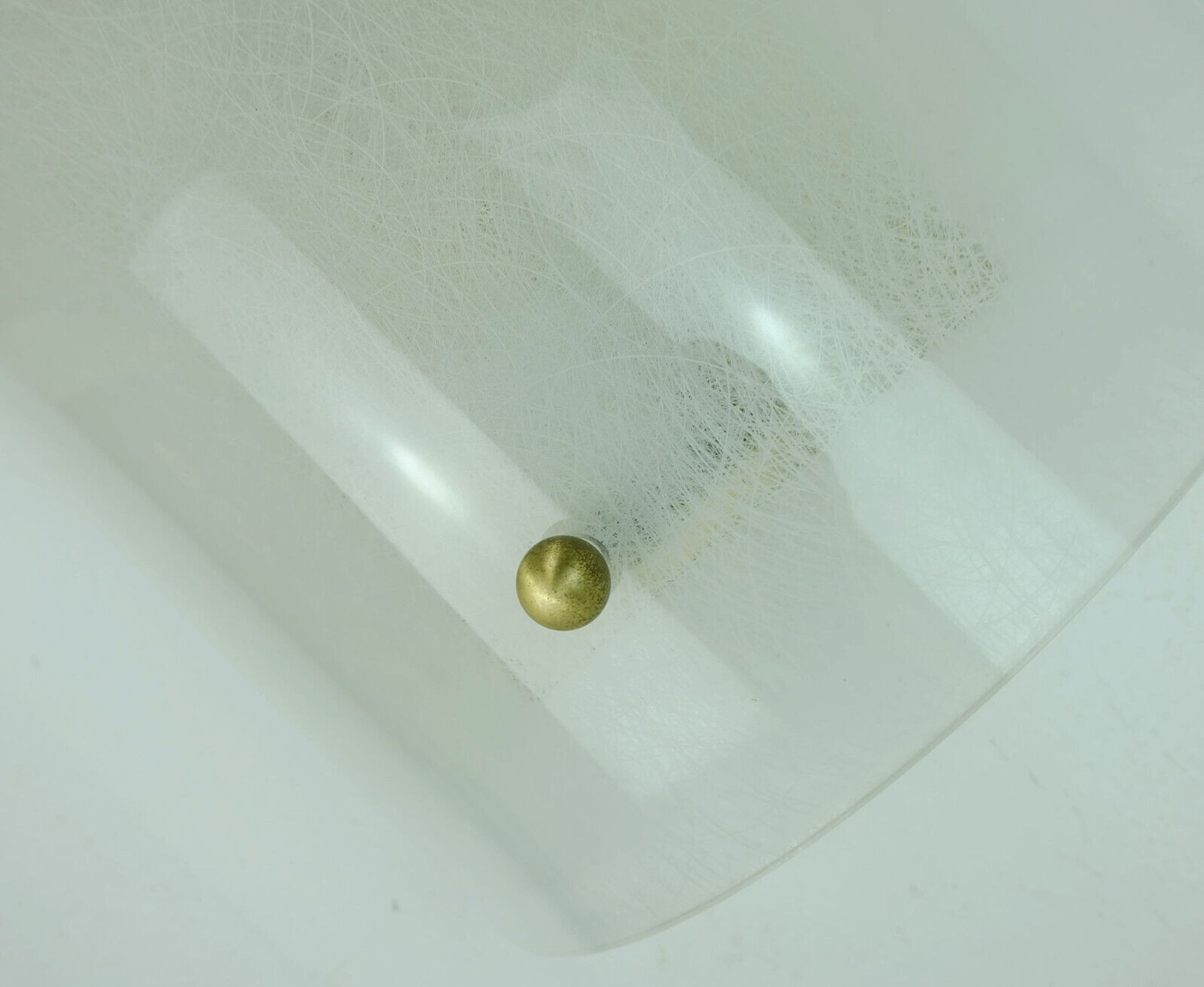 Mid century sconce acrylic and brass 1960s 1970s lucite wall lamp