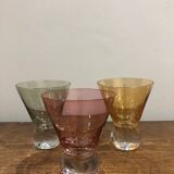 Lot of iridescent glasses from the 1950s