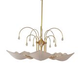 Golden leaf lustre Italy Hollywood Regency / Mid-Century