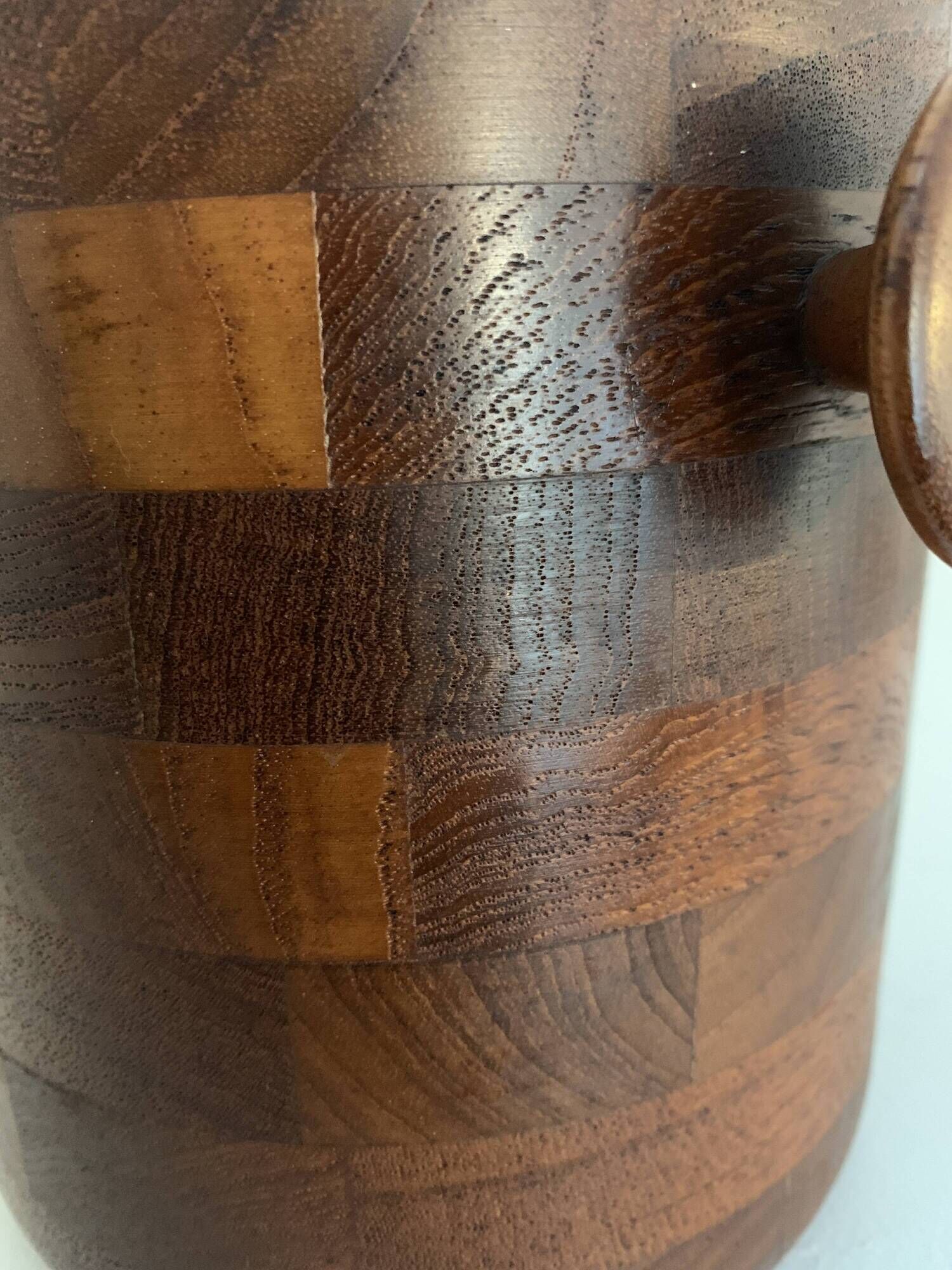 Scandinavian ice bucket in MCM Denmark teak and its ice claws