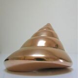 Vintage solid brass shell sculptural paperweight
