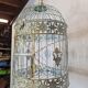 Weathered iron birdcage