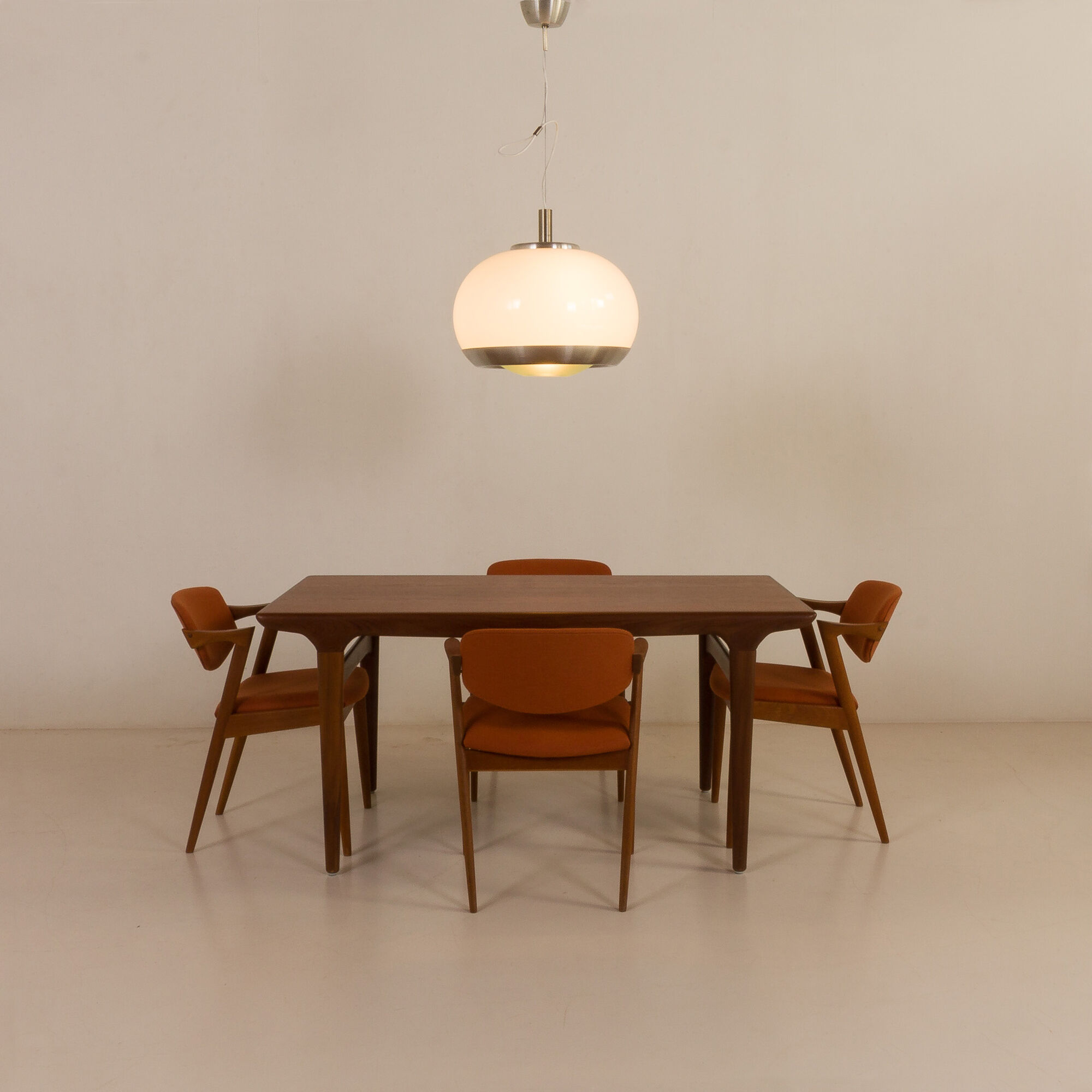 Kai Kristiansen Model 42 Teak Chairs by Schou Andersen, Denmark, 1960s