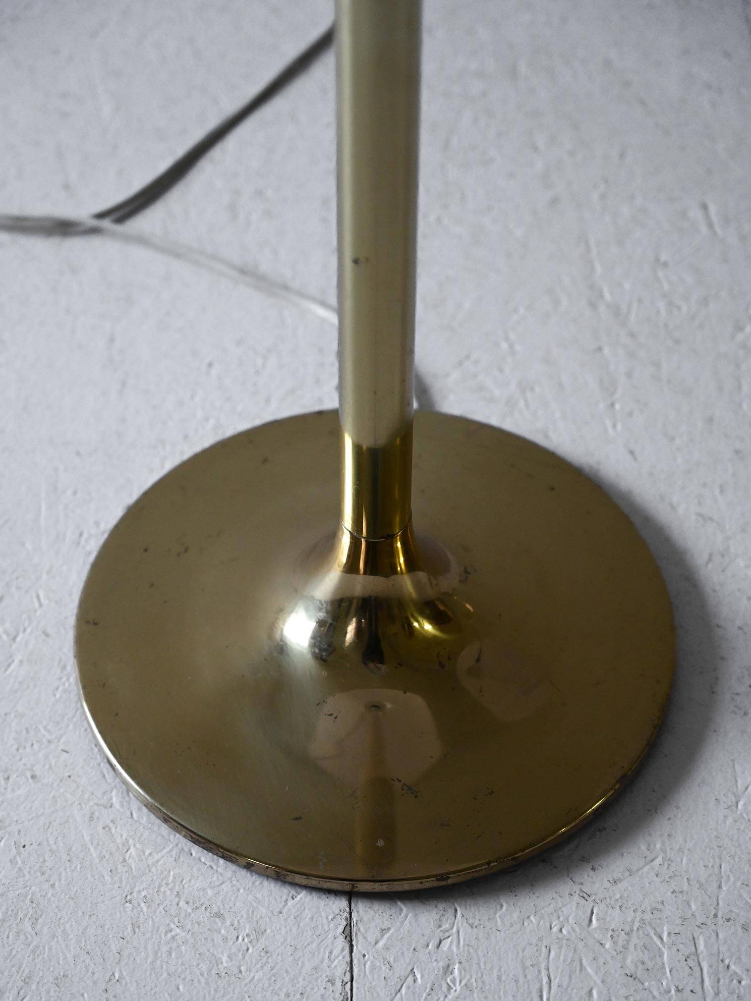 Pair of Scandinavian Brass Floor Lamps