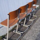 Set of 4 school chairs