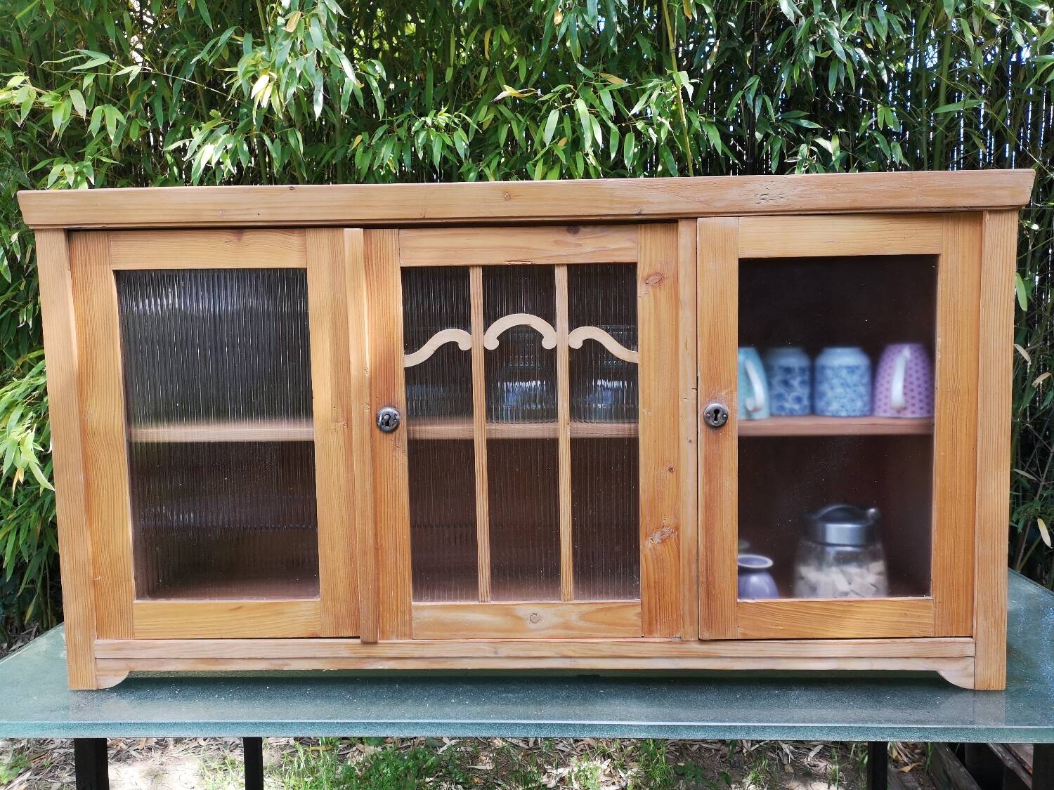 Tall unit, pine display case