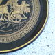Assiette grecque décor or 24 carats