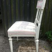 Series of 4 patinated Louis XVI style chairs