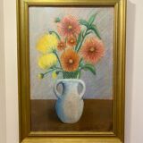 Still life with Dalhia signed J de Sereys, circa 1970.