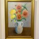 Still life with Dalhia signed J de Sereys, circa 1970.