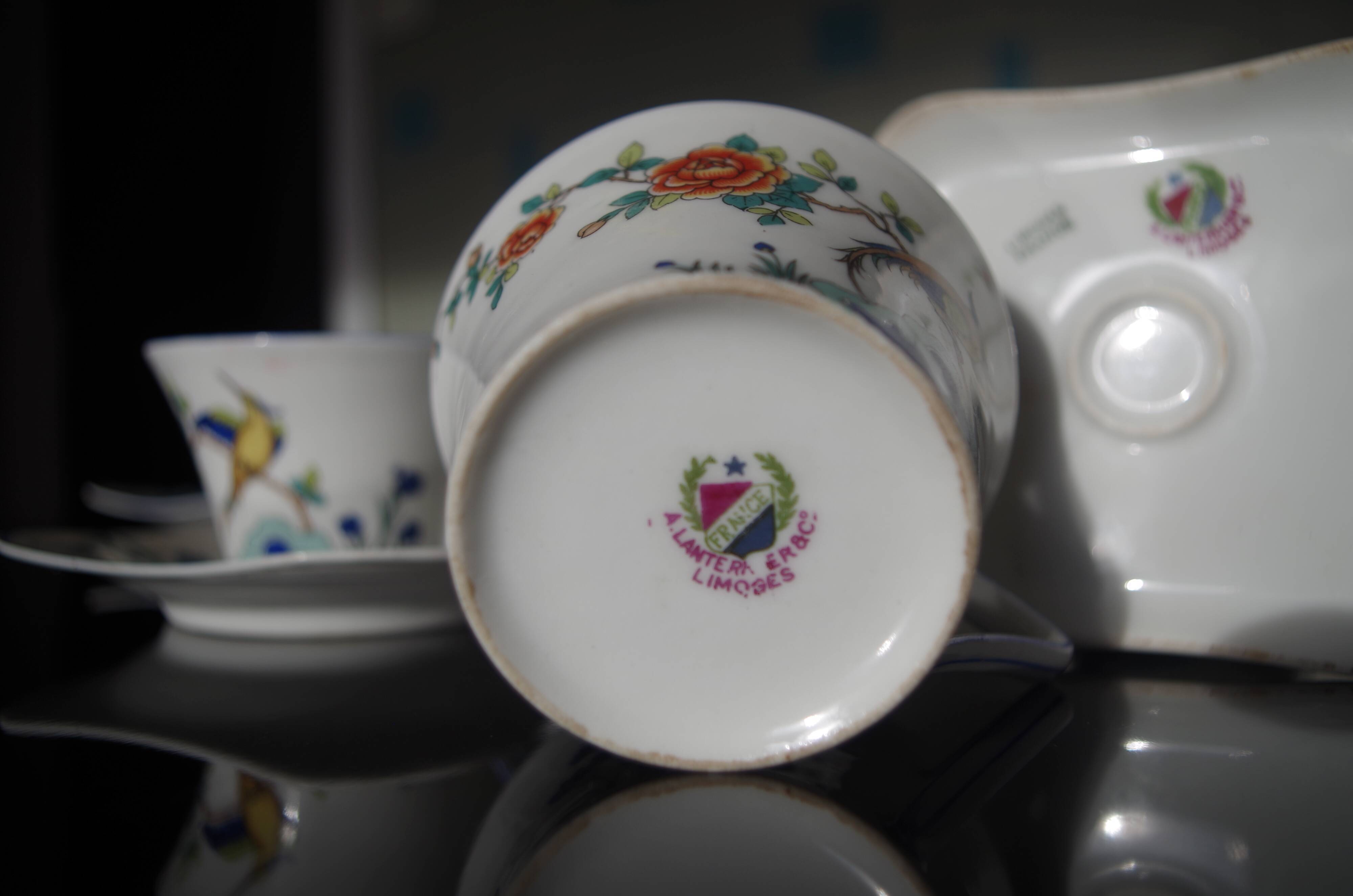 Limoges A. Lanternier porcelain tea service