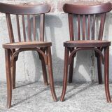 Baumann bistro chairs, 1950s. (Set of 2)